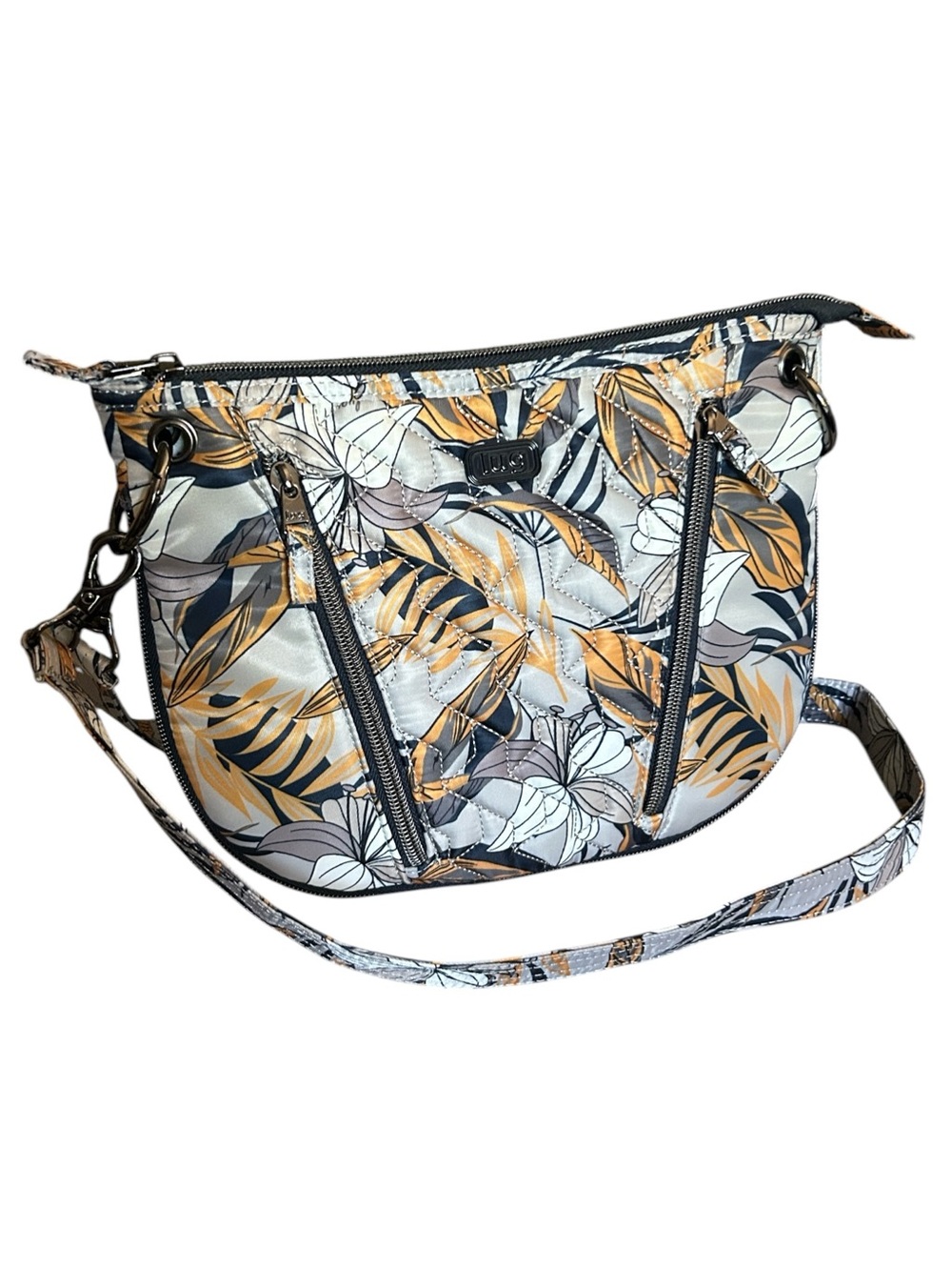 Lug Swivel Convertible Crossbody Bag Brushed in Lily Grey